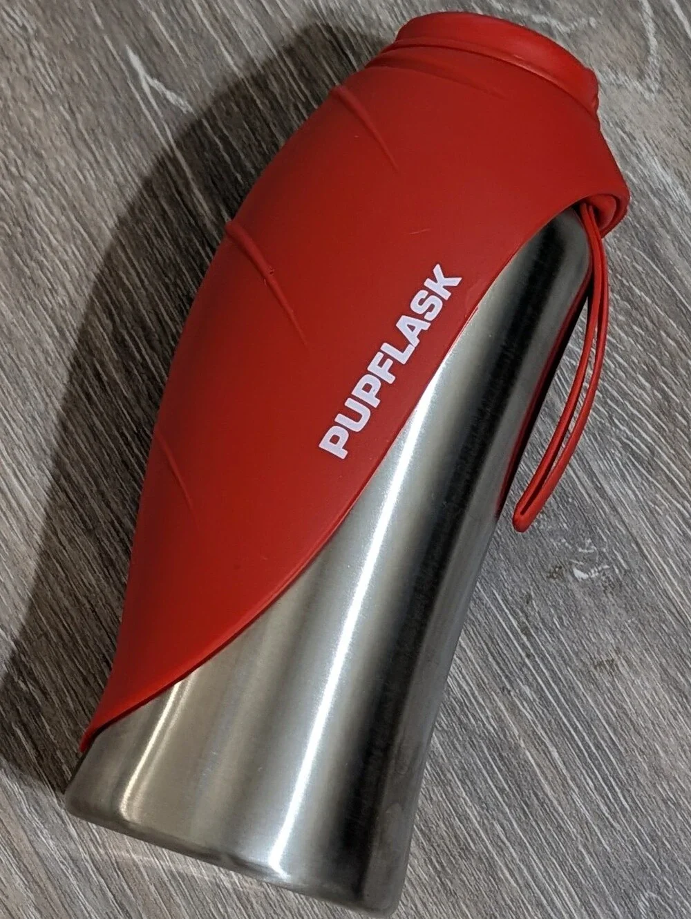 Tuff Pupper PupFlask Red Stainless Steel Travel Flask For Dogs